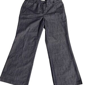 Dalia Collection Wide Leg Dark Denim Jeans / Dress Pants Size 12